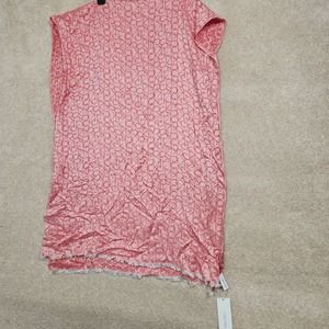 Calvin Klein Pink Monogram CK Logo Fringe Trim Wrap Scarf One Size NWT